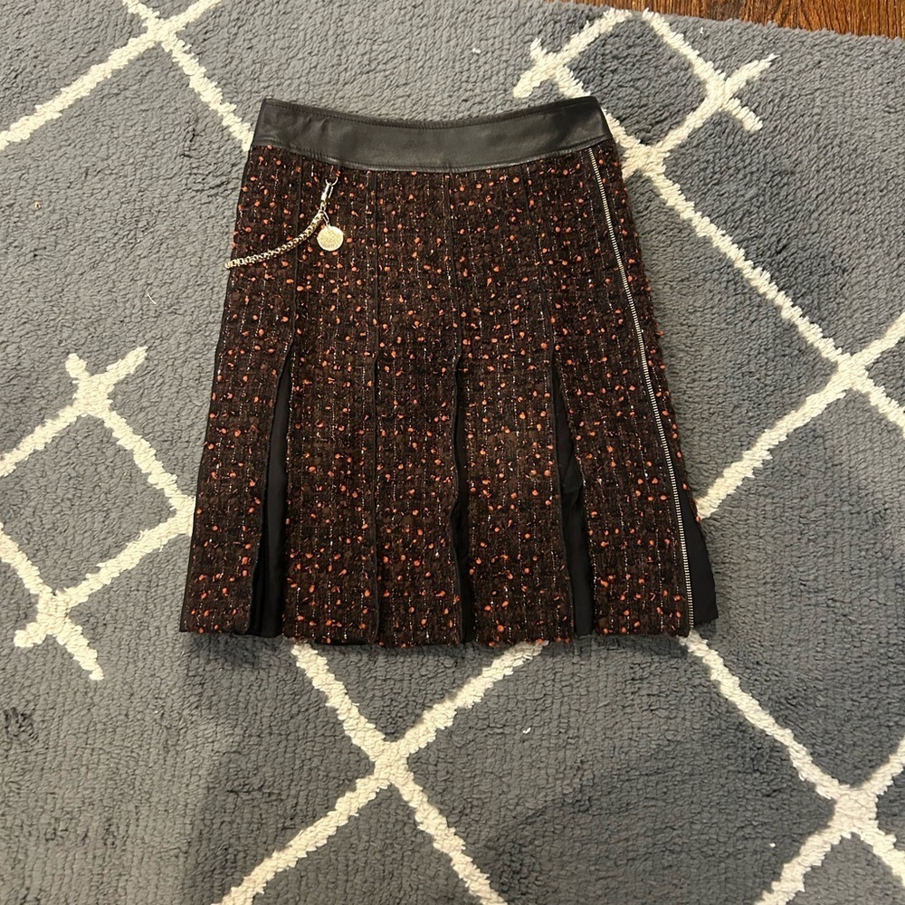 Per Se Speckled Tweed Skirt